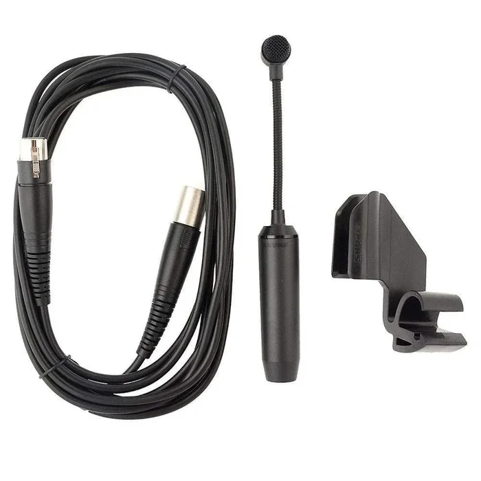 Shure PGA98D Cardioid Condenser Gooseneck Drum Microphone (w/AP98DM Drum Mount, XLR-XLR cable)