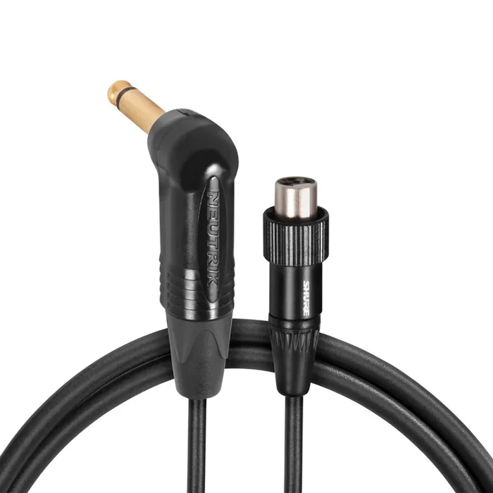 Shure WA307 – RA Jack to Lock Ring TA4F – Gold Plated