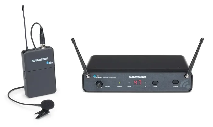 Sistema de micrófono inalámbrico de solapa Samson Concert 88x LM5 K (470 a 494 MHz)