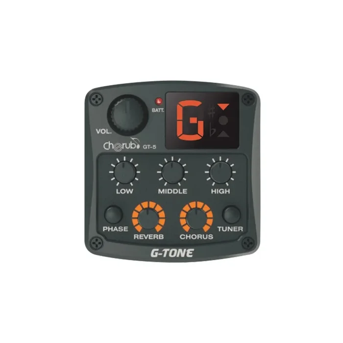 Sistema de pastilla para guitarra acústica Cherub G-Tone GT-5 con efectos