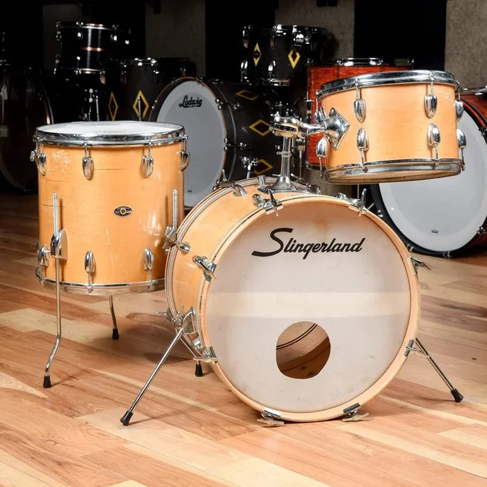 Slingerland 12/14/18 1970’s Drum Kit Natural Maple