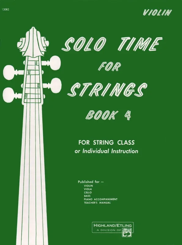 Solo Time For Strings, Violin Book 4