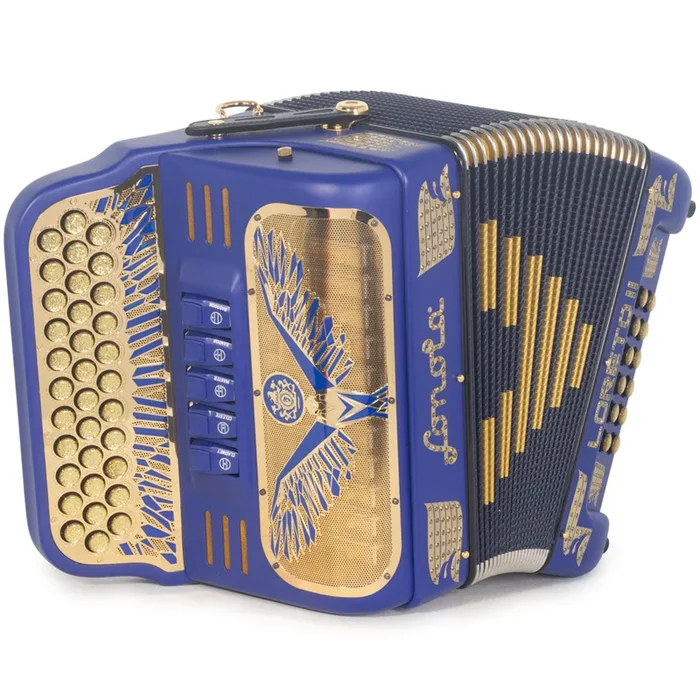 Sonola Loreto II Ultra Compact II Accordion 5 Switch EAD Matte Dark Blue with Gold