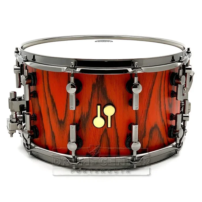 Sonor SQ2 Heavy Maple Snare Drum 14×8 Fiery Red Semi Gloss w/Black Hardware