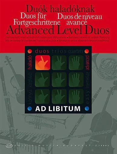 Soos, A./Zempleni, L. (ed., arr.): Advanced Level Duos; Chamber Music with Optional Combinations of Instruments (violin, viola, cello, bass)
