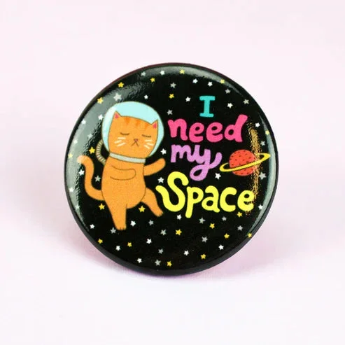 space cat button