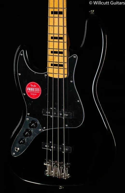 Squier Classic Vibe ’70s Jazz Bass , Maple Fingerboard Black Lefty Bass Guitar