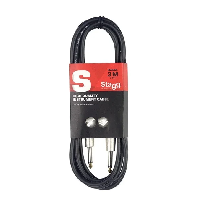 Stagg 10′ Straight Instrument Cable