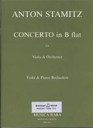 Stamitz, Anton: Concerto in Bb (viola & piano)