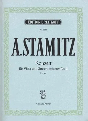 Stamitz, Karl: Concerto #4 in D (viola & piano)