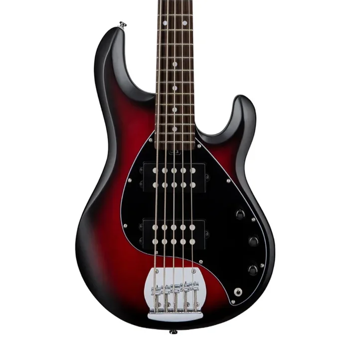 Sterling Ray 5 HH – Ruby Red Burst – Rosewood Fretboard