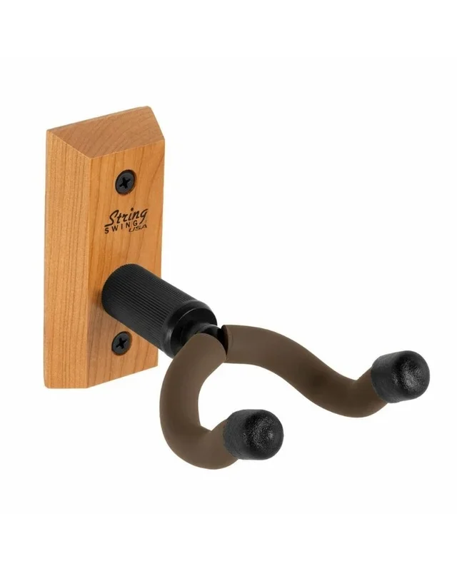 String Swing Guitar Wall Mount for Acoustic & Electric Guitars – Cherry