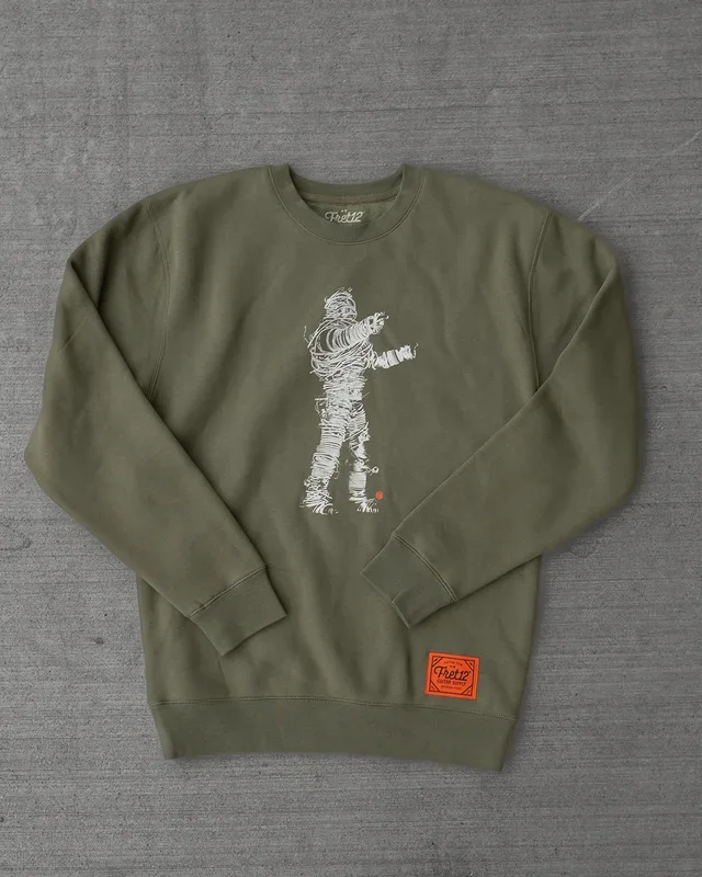 STRING THING CREW NECK – ARMY