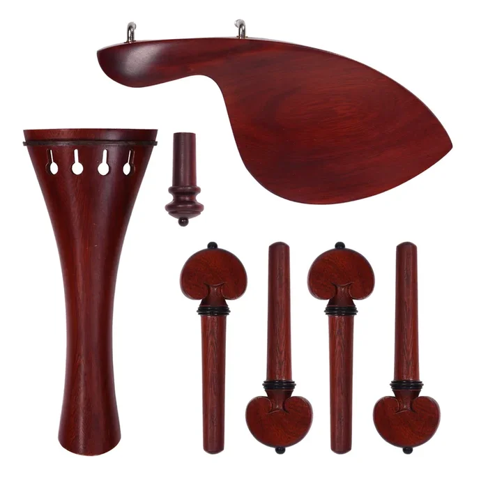 Supreme Purple Sandalwood Violin Fittings Set