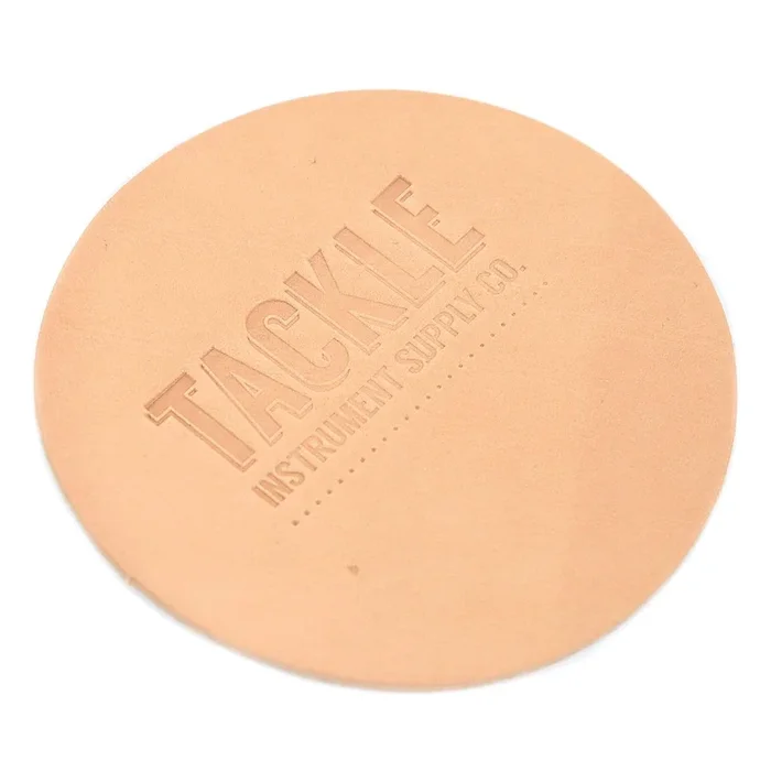 Tackle Leather Bass Drum Beater Patch Natural