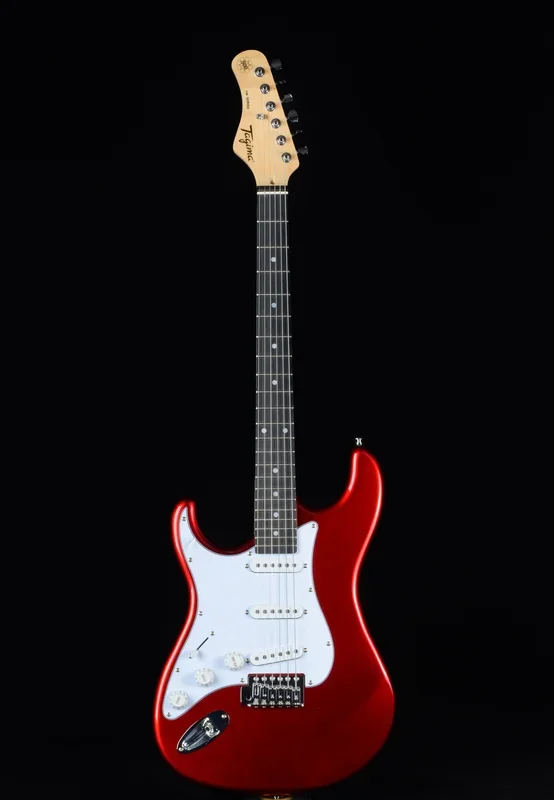 Tagima TW Series TG-500 Left-Handed – Red Metallic with Mint Green Pickguard