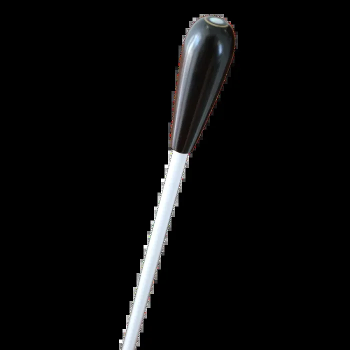 TAKT Baton 15″ – White Stick with Ebony Handle and Parisian Eye