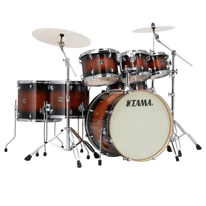 Tama CL72S Superstar Classic 7-Piece Shell Pack with 22″ Bass Drum and SM5W Hardware – Mahogany Burst