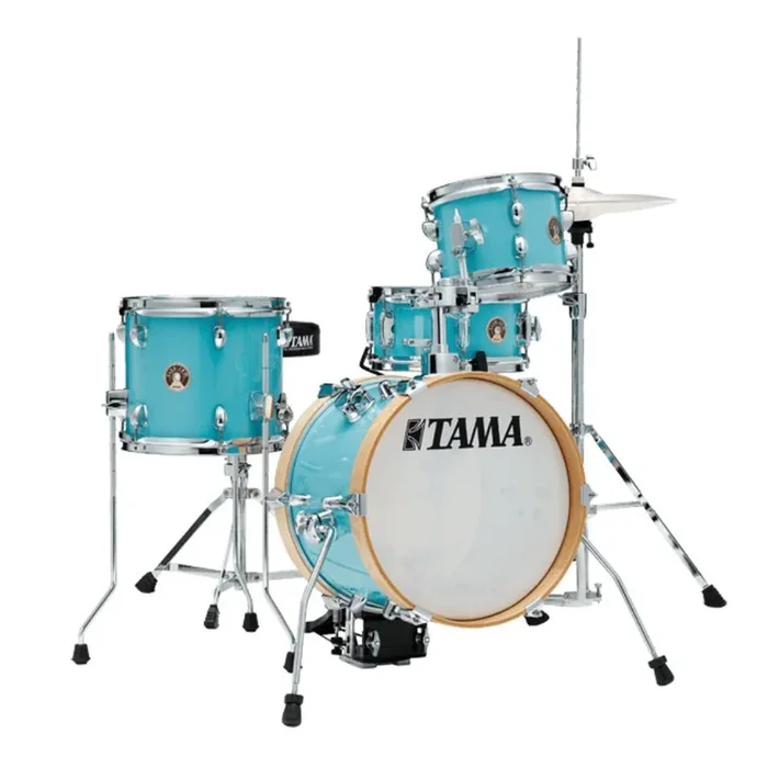 Tama Club-JAM Flyer 4-Piece Complete Kit with 14″ Bass Drum – Aqua Blue