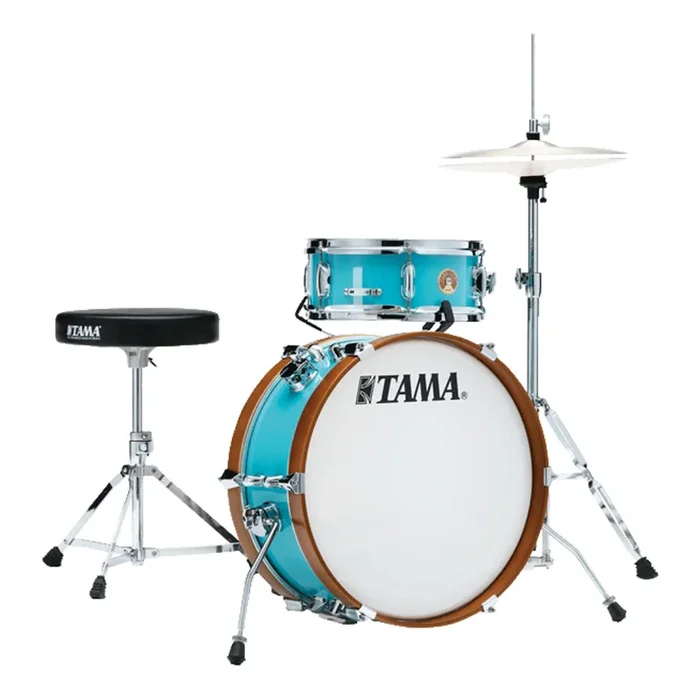 Tama Club-JAM Mini 2-Piece Complete Kit with 18″ Bass Drum – Aqua Blue
