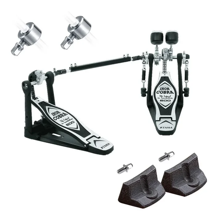 TAMA HP600DTW Iron Cobra Double Bass Drum Pedal BONUS PAK