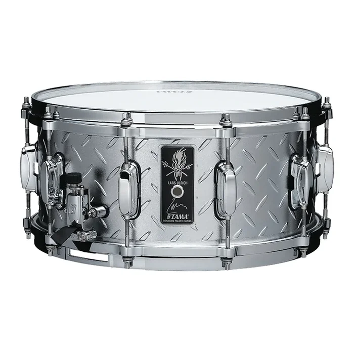 Tama LU1465N Lars Ulrich 14″x6.5″ Snare Drum – Diamond Plate Steel