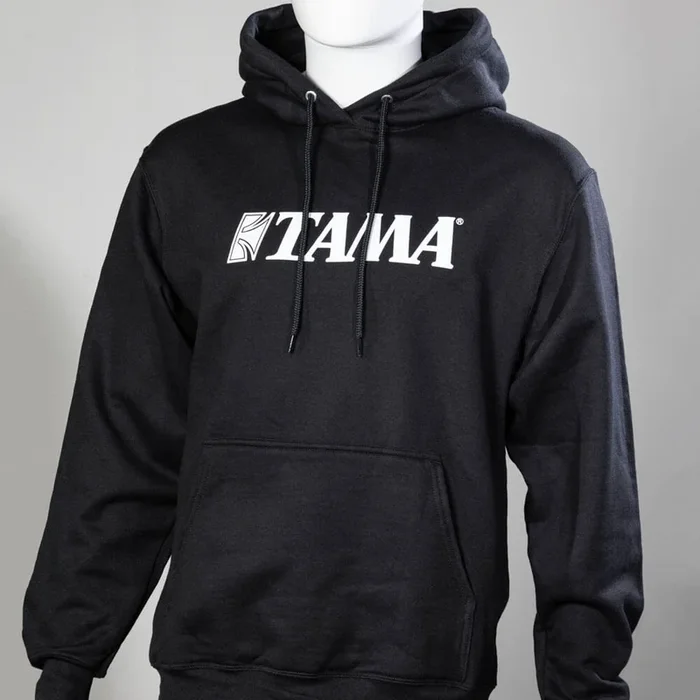 Tama Printed Logo Pullover Hooded Sweatshirt Black – XXX-Large