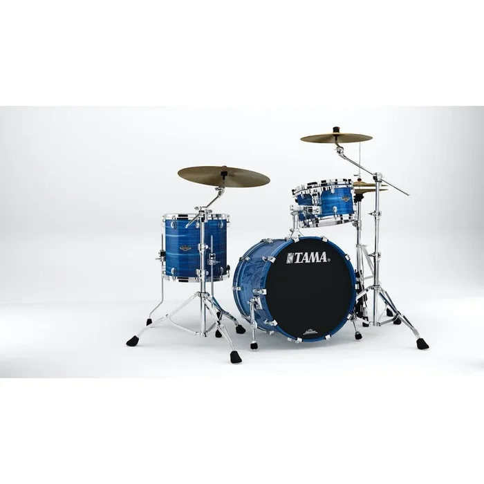 Tama Starclassic Walnut/Birch 3pc Drum Set w/20″BD Lacquer Ocean Blue Ripple