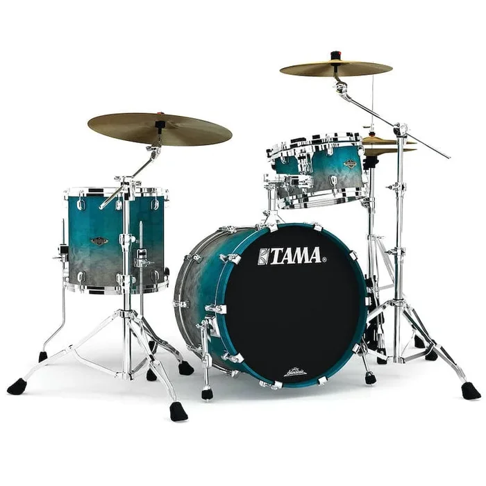 Tama Starclassic Walnut/Birch 3pc Drum Set w/20″BD Satin Sapphire Fade
