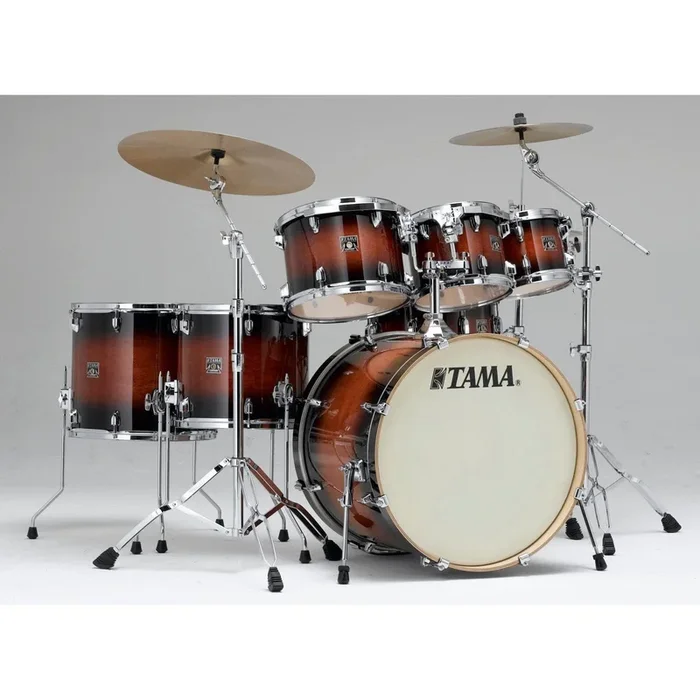 Tama Superstar CL Maple 7pc Drum Set Mahogany Burst