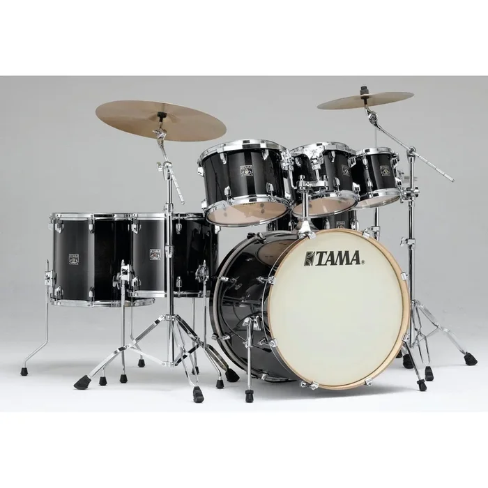 Tama Superstar CL Maple 7pc Drum Set Transparent Black Burst