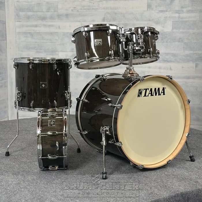 Tama Superstar Classic 5pc Drum Set w/22BD Black Lacebark Pine