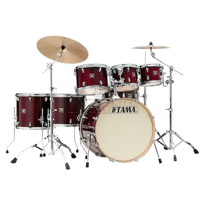 Tama Superstar Classic 7pc Drum Set Gloss Garnet Lacebark Pine