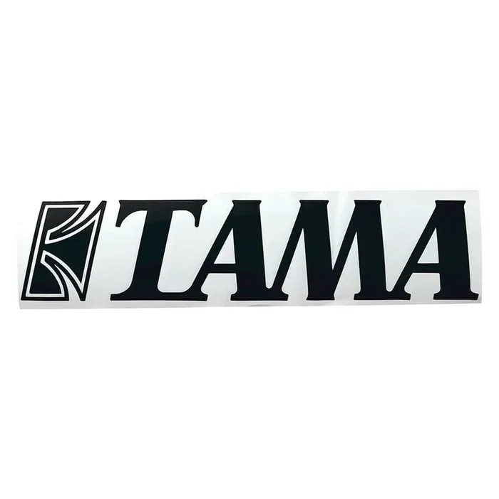 Tama TLS120BK Drum Head Logo Decal Black 2 3/8″x11″