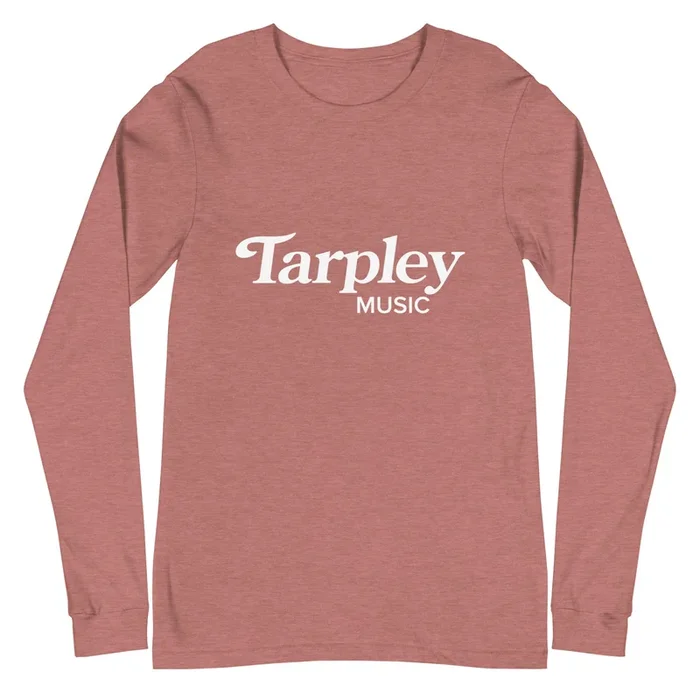 Tarpley Music Logo Long Sleeve Tee, Heather Mauve