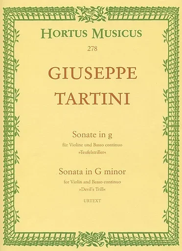 Tartini, Giuseppe: Sonata fur Violin and Bc G minor -Devil’s Trill, Barenreiter