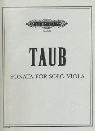 Taub: Sonata for Solo Viola