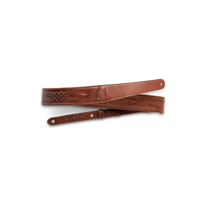 Taylor 2″ Vegan Leather Guitar Strap – Medium Brown
