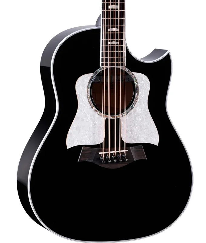Taylor 657ce Grand Pacific Sitka/Maple 10-String Bajo Quinto – Black