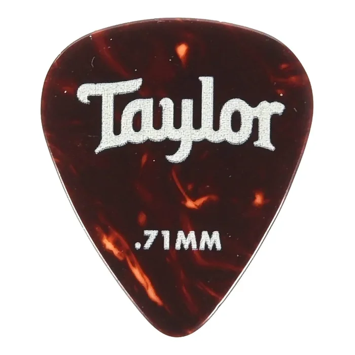Taylor Celluloid 351 Picks Tortoise Shell 0.71mm 2 Pack (24) Bundle
