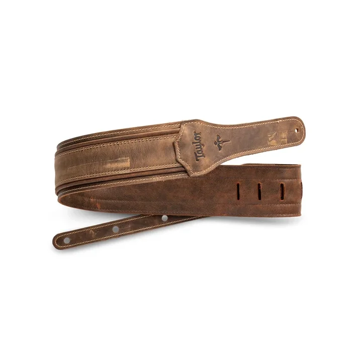 Taylor Wings Distressed Leather Guitar Strap