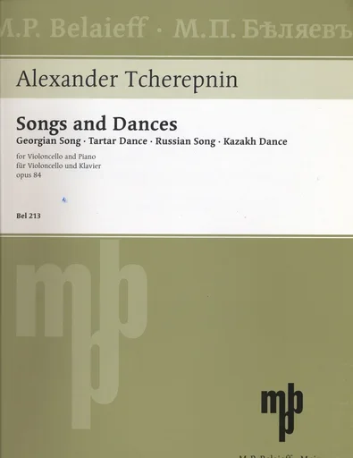 Tcherepnin, Alexander: Russian Songs and Dances Op. 84 (cello & piano)