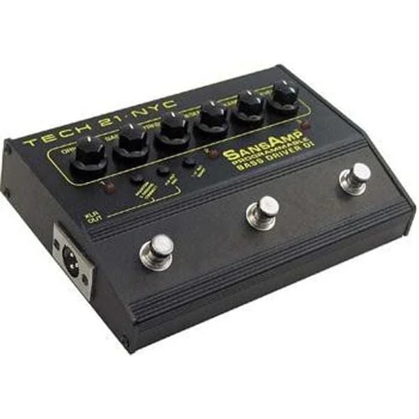Tech 21 SansAmp 3-Channel Programmable Bass Driver DI Pedal