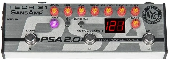 Tech 21 SansAmp PSA 2.0 Programmable Instrument Pre-amp Pedal