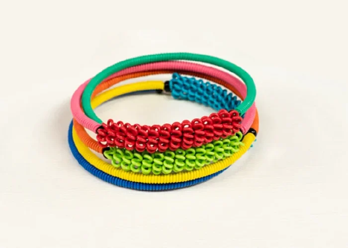 Telephone Wire Spiral Bracelets
