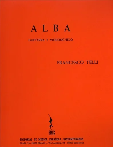 Telli, Francesco: Alba (cello & guitar)