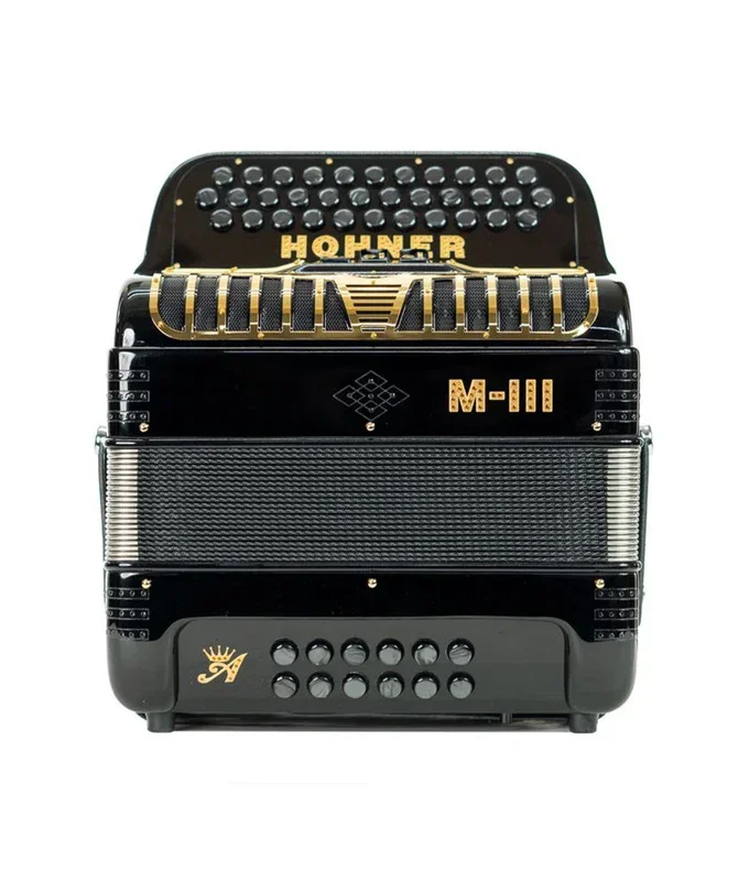 Temp – Hohner Anacleto MARK III 3 Switch Compact Accordion G Key – Black