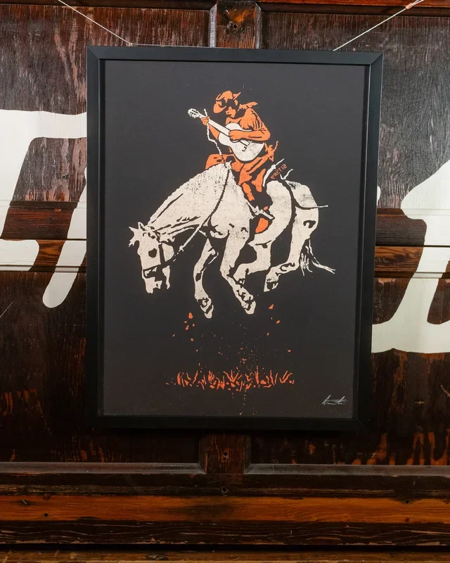 THE BRONCO ART PRINT