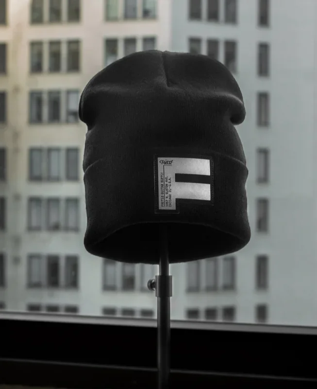 THE FAT F BEANIE – BLACK