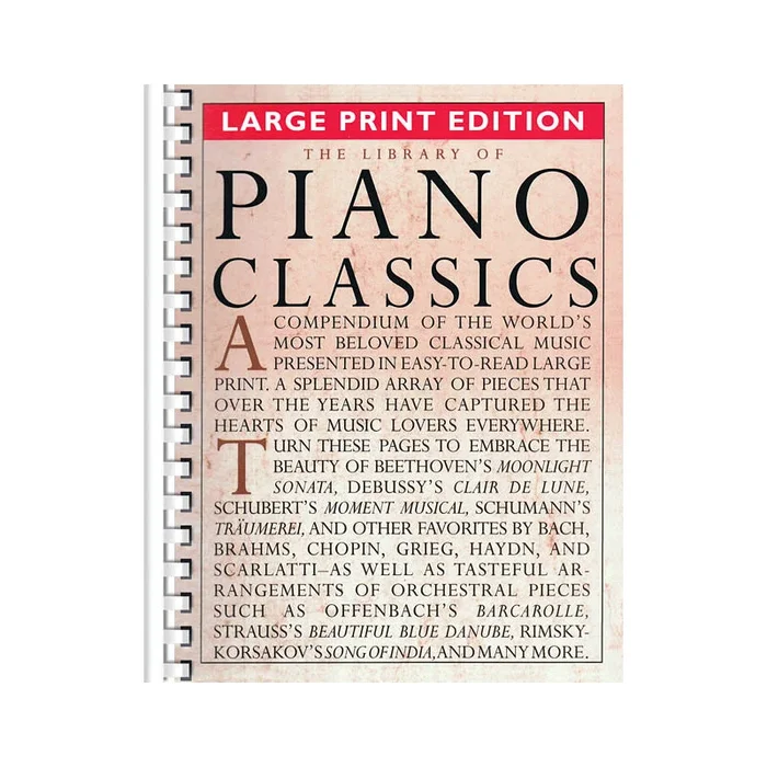 The Library of Piano Classics – Large Print Edition